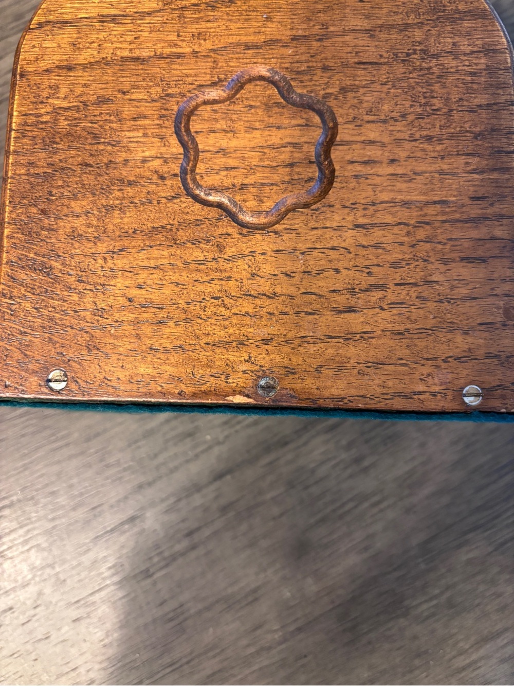 Vintage Wooden Napkin Holder - Warm Brown - Picture 3 of 7